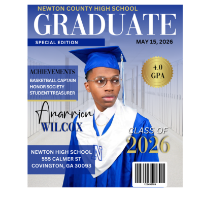 Senior Magazine Template – Editable (Digital Download)