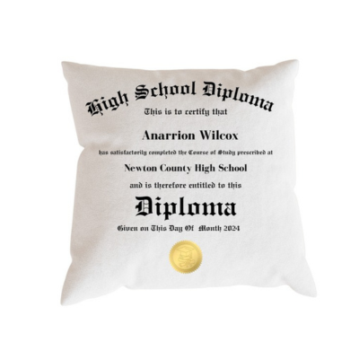 Custom Graduation Pillow Template – Editable (Digital Download)