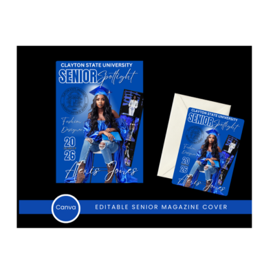 Graduation Magazine & Invitation Mockup