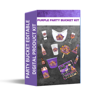 PARTY BUCKET 30 PC BUNDLE – PURPLE EDITION